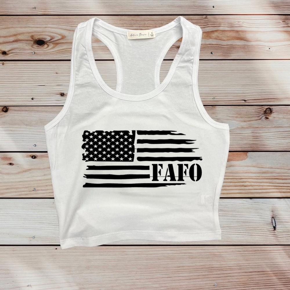 FAFO Cropped Tank Top